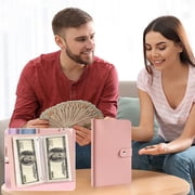 Uuiauoio 100 Envelopes Money Saving Challenge, 100 Envelope Challenge Binder, Easy and Fun Way, Savings Challenges Budget Book Binder with Cash Envelopes for Office,Home,School