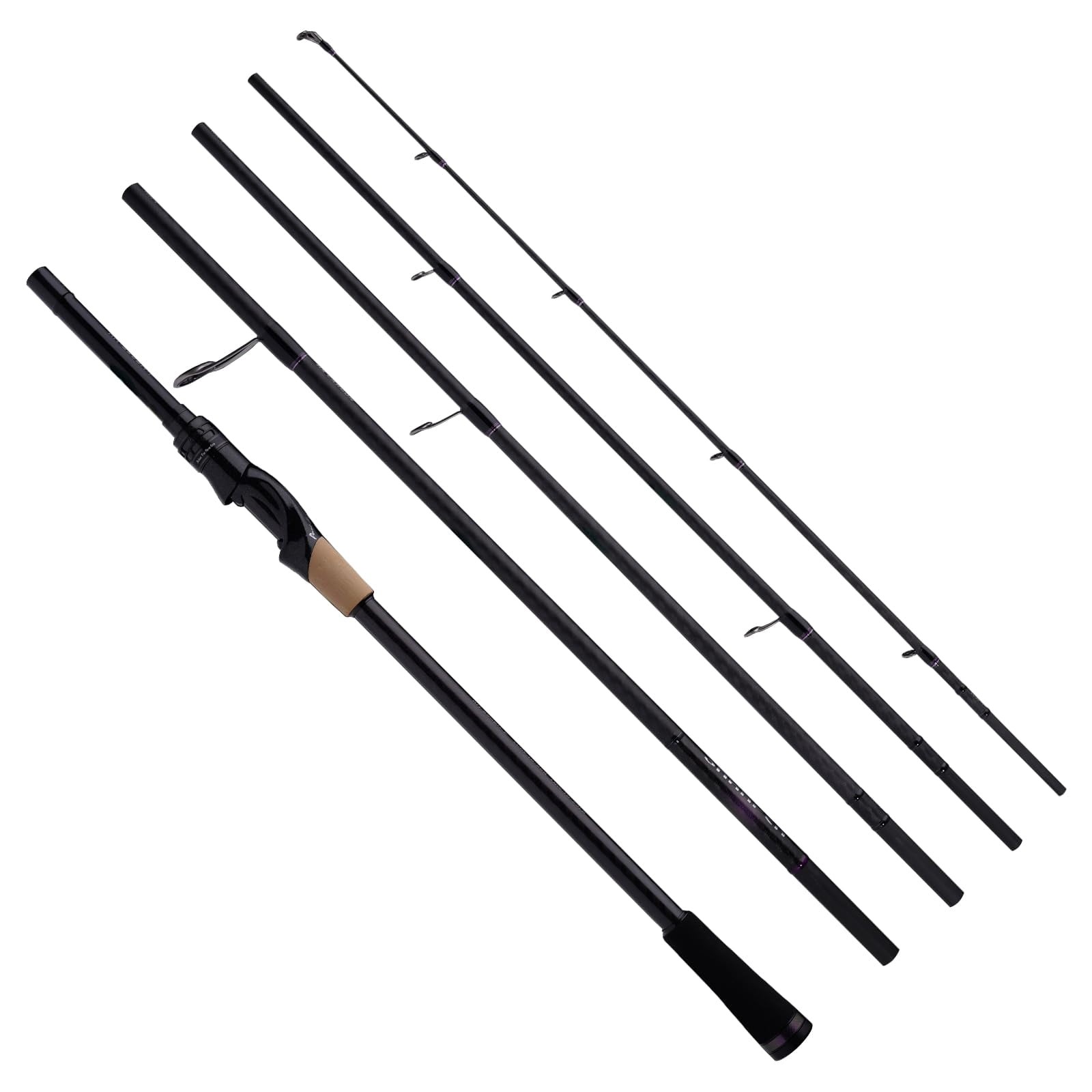 PURELURE SHARPEN Portable Casting Rod 5 Piece, 7'6''-8' Adjustable