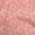 thumbnail image 1 of oneOone Cotton Poplin Twill Peach Fabric Abstract Floral Craft Projects Decor Fabric Printed By The Yard 56 Inch Wide, 1 of 4