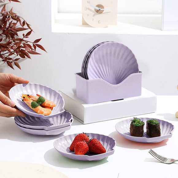 TopLLC Kitchen Gadgets, Kitchen Accessories Creatives Shells Smalls Plates Desktop Spit Bones Garbage Crumbss Tray Plates Home Loading Snacks Nut Plates Tableware Set Food Tray Dining Plate