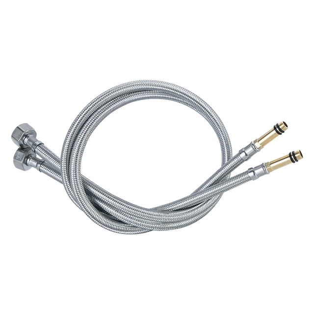 Binwennn 2PCS Household Faucet Water Inlet Hose Hot And Cold Universal Stainless Steel Material Kitchen Washbasin Extension Metal Connecting Pipe Rp100179 Fitlet2 Facet Faucets for Kitchen in Trailers