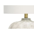thumbnail image 3 of Monarch Specialties Lighting, 21"h, Table Lamp, Ivory / Cream Shade, Cream Resin, Transitional, 3 of 6
