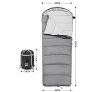 Adult double sleeping bag, suitable for cold weather (12°C to -18°C)