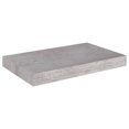 thumbnail image 2 of vidaXL Floating Wall Shelf Concrete Grey 40x23x3.8 cm MDF, 2 of 9