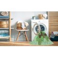 thumbnail image 2 of Ahgly Company Tapis de Zone Rond d'Intérieur Lavable à la Machine, Style Transitionnel, Vert Olive Terne, 5 Pieds Rond, 2 of 7