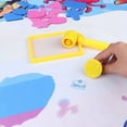 thumbnail image 3 of SIYTUAU Large Ocean Theme Water Drawing Board Painting Mat 39.4X31.5 Inches Mess Free Reusable Canvas Educational Children Art Activity Tool E, 3 of 8