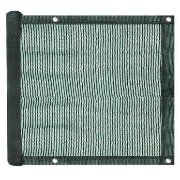 Unique Bargains 3'x10' Balcony Privacy Screen Shield 90% Fence Railing Cover Mesh Shade Cover for Outdoor Backyard Porch, Green