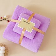 Vrorvz High Grade Soft Bath Towel and Face Towel Set for Women Microfiber Wearable Design Strong Water Absorption Suit for Home and Travel Includes One Bath Towel and One Face Towel