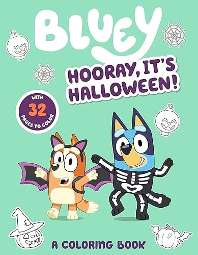 Bluey: Hourra, C'est Halloween!: un Livre de Coloriage