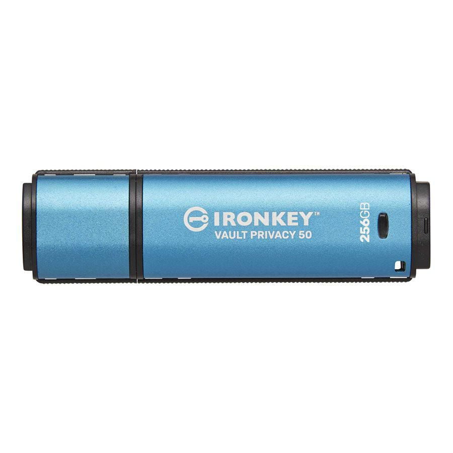 Kingston IronKey Vault Privacy 50 256 Go USB crypté | FIPS 197 | AES-256bit | Protection contre les attaques BadUSB | Options de mot de passe multiple | IKVP50/256 Go
