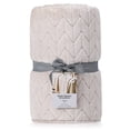 thumbnail image 1 of Better Homes & Gardens Soft Plush Beige Throw Blanket, 1 of 5