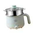 thumbnail image 3 of Luzkey Electric Cooking Pot Mini Travel Cooker Multipurpose Stainless Steel 2 Gear Electric Rice Cooker Raman Cooker for Oatmeal Fry steel steamer, 3 of 8