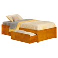 thumbnail image 4 of Atlantic Furniture Concord Twin XL Storage Platform Bed in Caramel, 4 of 6
