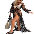thumbnail image 1 of Women Long Swimsuit Cover Up Open Front 3D Butterfly Flowy Kimono Cardigan, 1 of 3