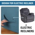 thumbnail image 4 of Super Stretch Recliner Couch Covers Chair Cover Form Fitted Non Slip Reclining Slipcovers for Standard Large Recliner, Soft Thick, 4 of 7