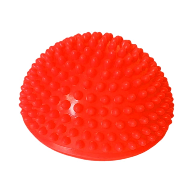 tredstone Half Round Massage Ball Effective Massage Tool Made With PVC Durable And Practical Balance Pod bright red 1Set
