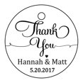 thumbnail image 1 of 100 PCS Personalized Thank You Hang Tags Custom Wedding Favors Round Gift Paper Tags, 1 of 1