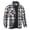Khaki, variant on Meichang Fleece Jackets Men Big and Tall Plaid Outerwear Fall Button Down Shirt Jacket Modern Fit Long Sleeve Coat Jacket