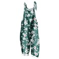 thumbnail image 1 of yoeyez Combinaisons Courtes pour Femmes Été, Combinaisons Longues d'Été à Imprimé pour Dames Grande Taille Sans Manches à Bretelles Ajustables Dos Nu Salopettes Combinaisons avec Poches Vert, m, 1 of 6