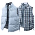 thumbnail image 2 of Cardigans pour Hommes, Chandails Sans Manches à Capuche à Fermeture Éclair, Chauds et Tendance, 2 of 9
