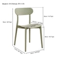 thumbnail image 2 of Chaises empilables Patioflare, vert, lot de 2, 2 of 8