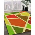 thumbnail image 3 of Ahgly Company Tapis Rectangulaire Lavable en Machine Intérieur Vert Transitionnel, 2 Pieds x 5 Pieds, 3 of 7