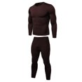 thumbnail image 1 of Thermal Underwear for Men Solid Fleece Lined Base Layer Set for Cold Weather, 1 of 7