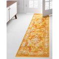 thumbnail image 1 of Unique Loom 3141502 2 ft. x 9 ft. 10 in. Salle Garnier Sofia Runner Rug, Orange, 1 of 2