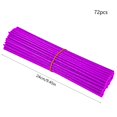 thumbnail image 3 of Ensemble de Décoration de Rayons de Roue Violet 72 Pcs Manchon de Décoration de Rayons de Roue Bicyclette Motocyclette Ensemble de Rayons Colorés, 3 of 6