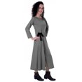 thumbnail image 2 of Moomaya Robe Maxi à Manches Longues, Longue, Boutonnée, Unie, Décontractée, Fendue, 2 of 6