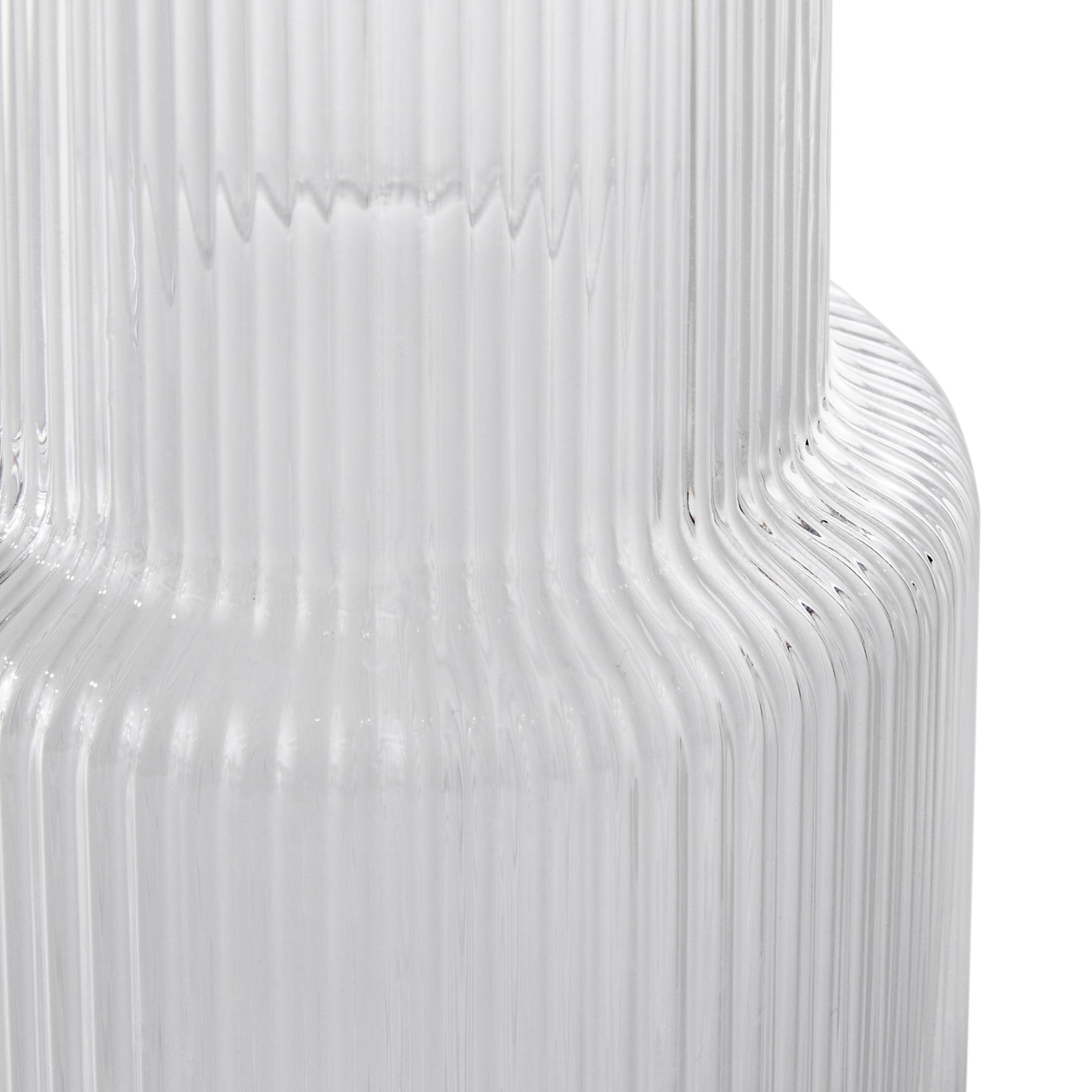 Better Homes & Gardens Glass Carafe à côtes de 30 oz, clair