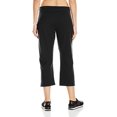 thumbnail image 2 of Hanes Women`s French Terry Pocket Capri, M, Black, 2 of 2