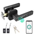 thumbnail image 1 of FITNATE Smart Fingerprint Door Lock Keyless Entry Lever with APP, IC Card, Code, Key & Biometric Unlock for Bedroom Home Hotel Office Apartment, 1 of 6