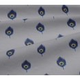 thumbnail image 5 of oneOone Viscose Jersey Fabric Peacock Feather Ikat Decor Fabric Printed BTY 60 Inch Wide, 5 of 5