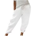 thumbnail image 1 of Birdeem Pantalons Décontractés Droits Imprimés Mode Été pour Femmes, 1 of 6