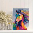 thumbnail image 2 of Qisvanset Abstract Colorful Horse Canvas Wall Art 15.75x11.81 Inches, 2 of 8