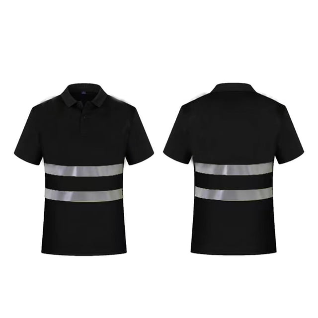 High Visibility Short Sleeve T-Shirts for Men Reflective Work Tees Utility Apparel Construction Outdoor Wear