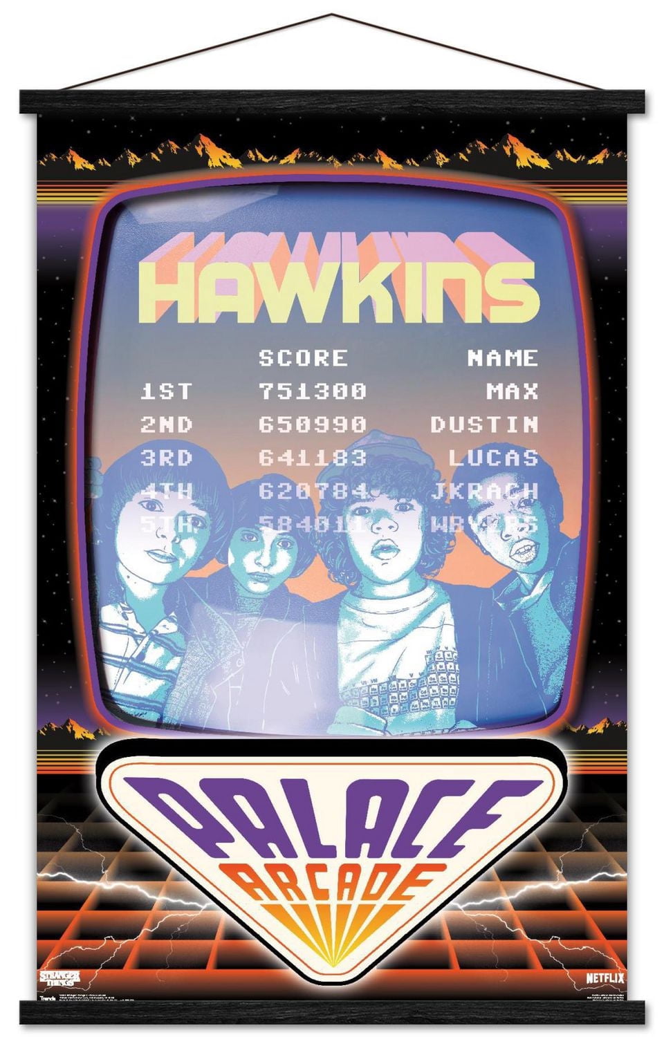 Netflix Stranger Things: Season 2 - Palace Arcade Wall Poster, 22.375" x 34"