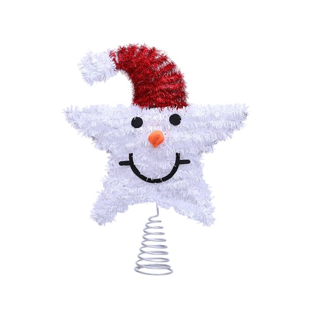 SDNall Christmas Tree Decorations, Christmas Tree Lights, Christmas Tree Stand, Artificial Christmas Tree, Christmas Tree Star, Christmas Cute Snowman Treetop Star Christmas Tree Home Decoration