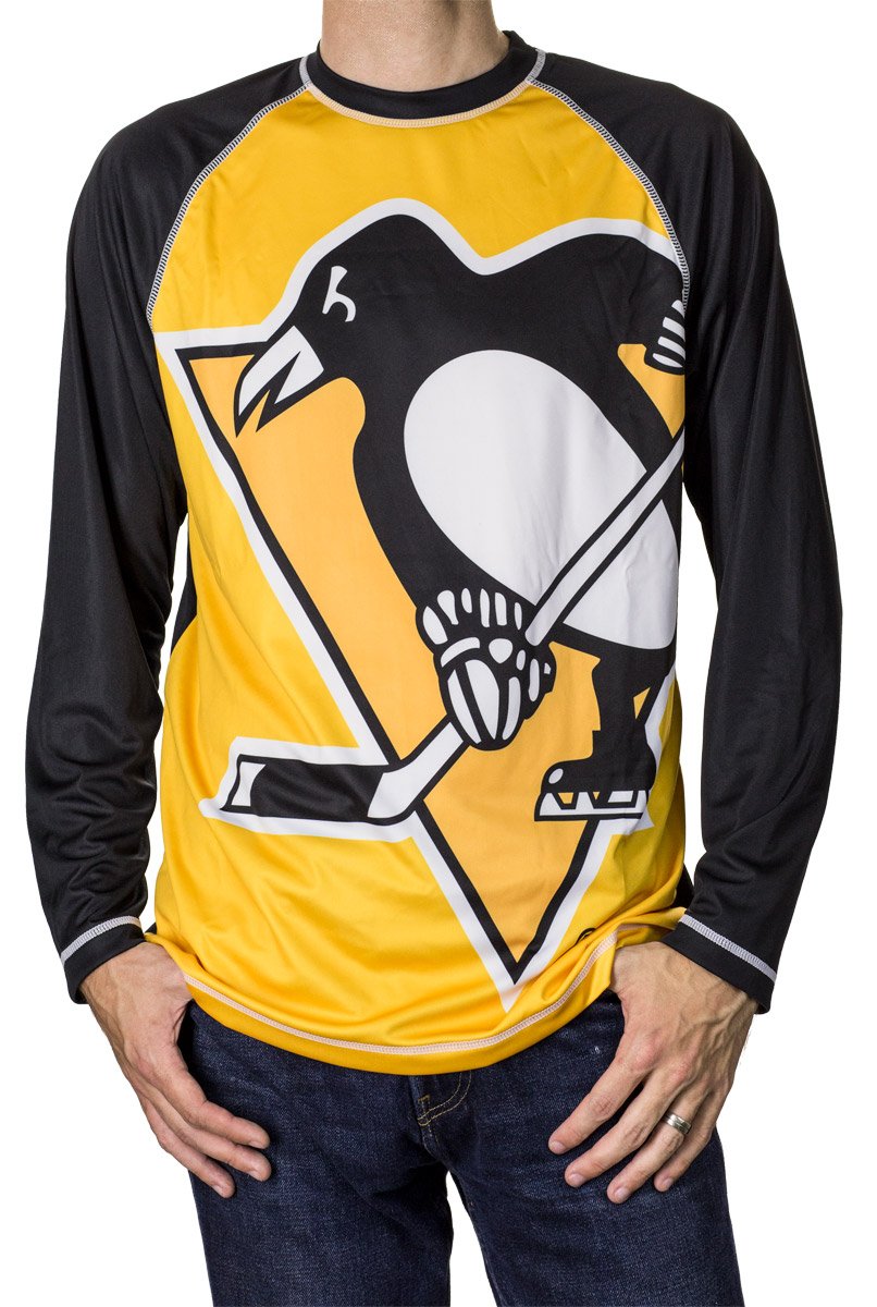Maillot Dermoprotecteur à Manches Longues Style Maillot Pittsburgh Penguins