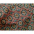 thumbnail image 4 of oneOone Silk Tabby Fabric Floral Mandala Block Printed Craft Fabric BTY 42 Inch Wide, 4 of 4