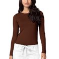 thumbnail image 1 of Adar sous-Couches pour Femmes - T-Shirt de sous-Couche à Manches Longues Confortable - 2900 - Café - TG, 1 of 7