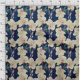 thumbnail image 3 of oneOone Georgette Viscose Fabric Leaves & Orchids Floral Print Fabric BTY 42 Inches Wide, 3 of 4