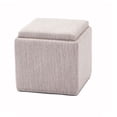 thumbnail image 1 of Chase Fabric Ottoman With Flip Tray Lid (Light Gray), 1 of 4