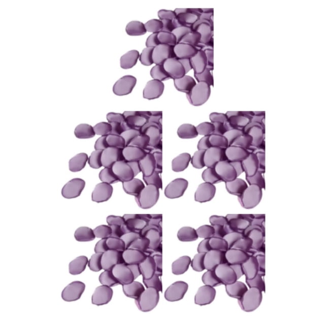 mmirethe 400pcs Polyester Silk Rose Petals Add Beauty To DIY Environmentally Friendly bean paste purple solid color 5Set
