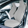 thumbnail image 2 of FH Group Neoprene Waterproof Custom Fit Car Seat Covers for 2017-2024 Tesla Model 3 Solid Gray Front Seats, 2 of 5