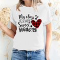 thumbnail image 1 of Pisexur T-shirt de la Saint-Valentin Haut T-shirt de la Saint-Valentin pour Femme Amour Imprimé T-shirt à Manches Courtes Haut à Manches Courtes Col Rond Haut/chemise, 1 of 5