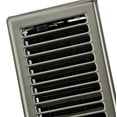 thumbnail image 4 of Imperial 4" x 10" Brushed Nickel Steel Floor Register, Louvered, 1-pk, 4 of 6