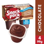 Snack Pack® No Sugar Added Chocolate Pudding Cups