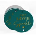 thumbnail image 2 of Inkdotpot Gold Foil Paper Hang Tags Let Love Sparkle Wedding Favor Tags 50 Pieces, 2 of 6